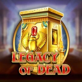 Legacy of Dead slot logo by Play'n GO at Captain Cooks Casino